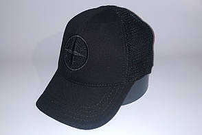 Бейсболка чоловіча Stone Island 25-TY16T чорна, фото 1