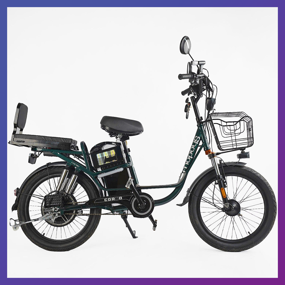 Електровелосипед двоколісний для дорослих Corso Shadow 20" SH-8036-9 500W 48V/20Ah, фото 1