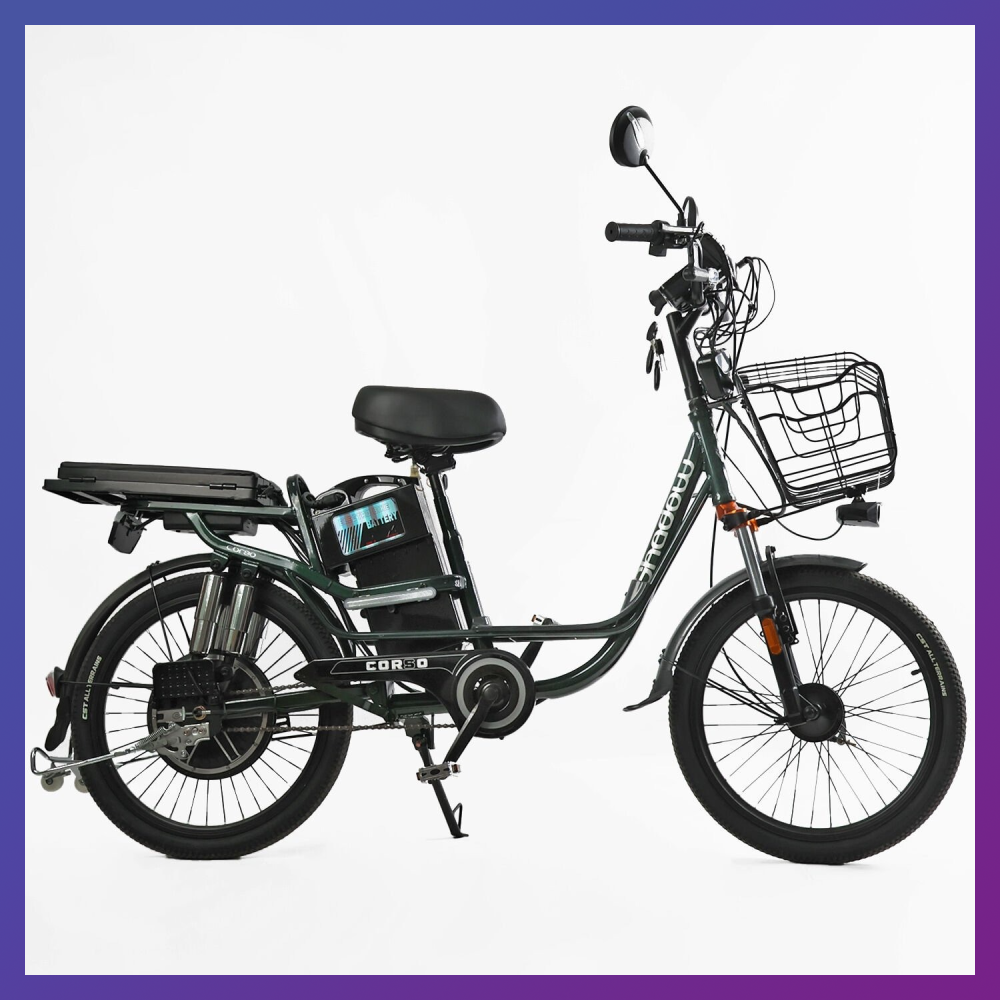 Електровелосипед двоколісний для дорослих Corso Shadow 22" SH-8036-9 500W 48V/20Ah, фото 1