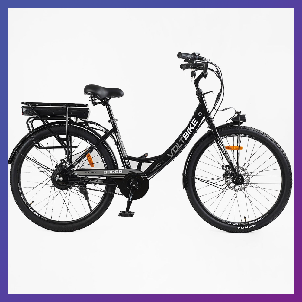 Електровелосипед двоколісний для дорослих Corso Volt Bike 26" TB-60174 350 W 36V/10Ah, фото 1