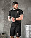 Літній комплект Водій чорний, літній легкий комплект шорти футболка мілітарі шорти для водіїв - фото 3 - id-p2628444079