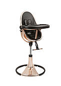 Стільчик для годування Bloom FRESCO Rose gold золотистий з чорним (Вкладиш midnight black чорний)