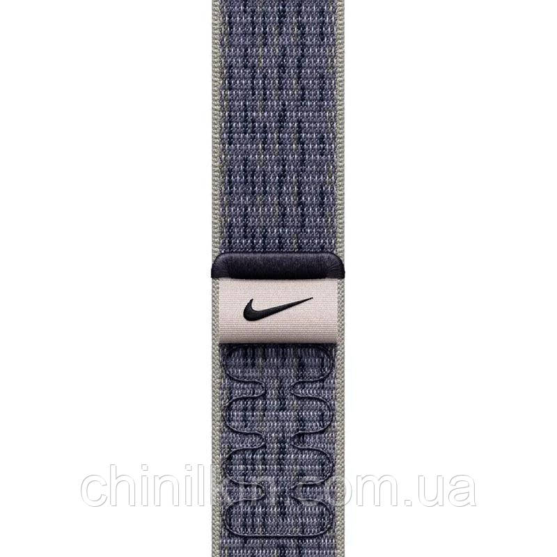 Ремінець Nike Sport Loop для Apple Watch 42(ser.1-3)/44/45/46/49mm- чорно-синій, фото 1