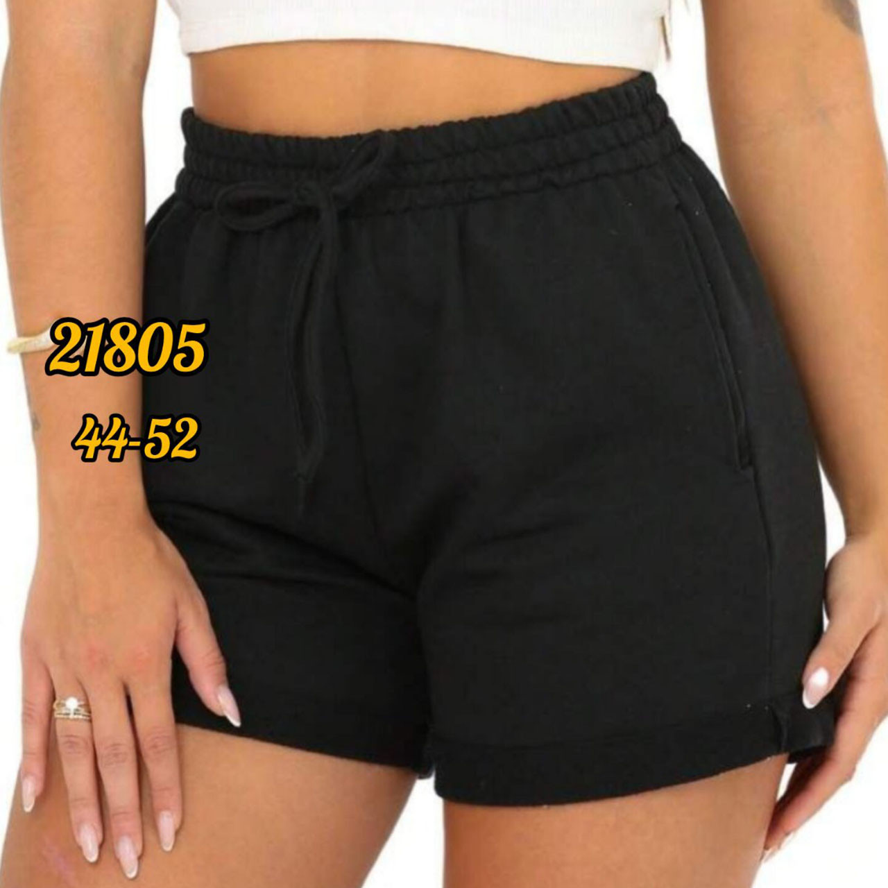 Молодіжні жіночі шорти з закотом Розміри: 44,46,48,50,52 (31048-2), фото 1