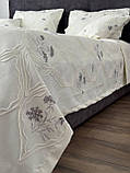 Покривало "Бароко №5", 100% cotton, молочний колір (Розміри і кольори в асортименті), фото 3