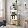 Відкрита шафа IKEA EKENABBEN 70x34x154 см Біла 804.878.13, фото 3