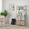 Відкрита шафа IKEA EKENABBEN 70x34x154 см Біла 804.878.13, фото 4