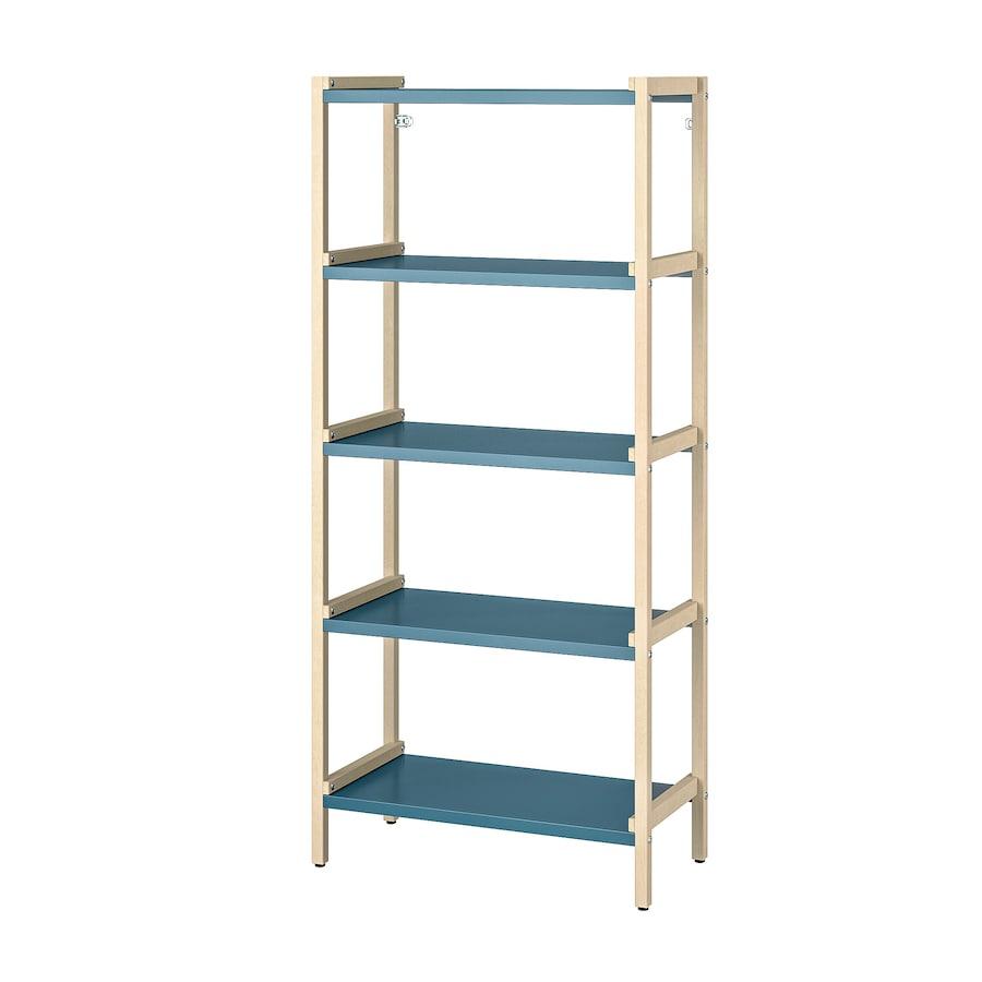 Відкрита шафа IKEA EKENABBEN 70x34x154 см Синя 905.963.93
