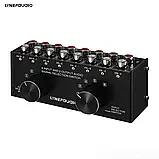 Аудіо свитч 6 входів 2 віходи Audio Switcher 6-In 2-Out 2-Way Selector Селекторний розгалужувач H5E2Box Splitter H5E2, фото 2