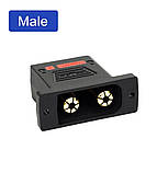 Надпотужний роз'єм QS8P-U штекер монтажний (мама) 8mm 180А max, фото 3