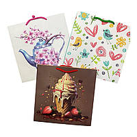 Подарунковий пакет квадратний 23*23 см