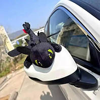 М'яка іграшка Беззубик дракон із кріпленням на машину 30 см