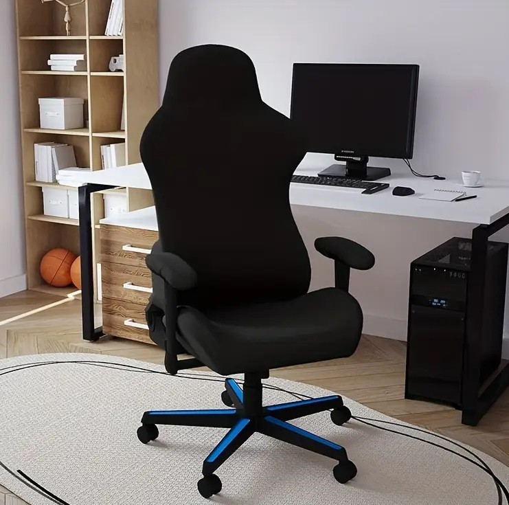 Чохол для ігрового комп'ютерного офісного крісла Cheh-4 | Чохол на ігрове комп'ютерне офісне крісло | комплект 2 елементи