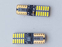 Лампа светодиодная W5W 12V W2,1*9,5D 24SMD (40/14)+обманка T10 24SMD/0105 art: 4118 ТЕ