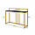Консольний столик, консоль для вітальні Costway 120x89x32 Gold, фото 2
