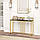 Консольний столик, консоль для вітальні Costway 120x89x32 Gold, фото 4