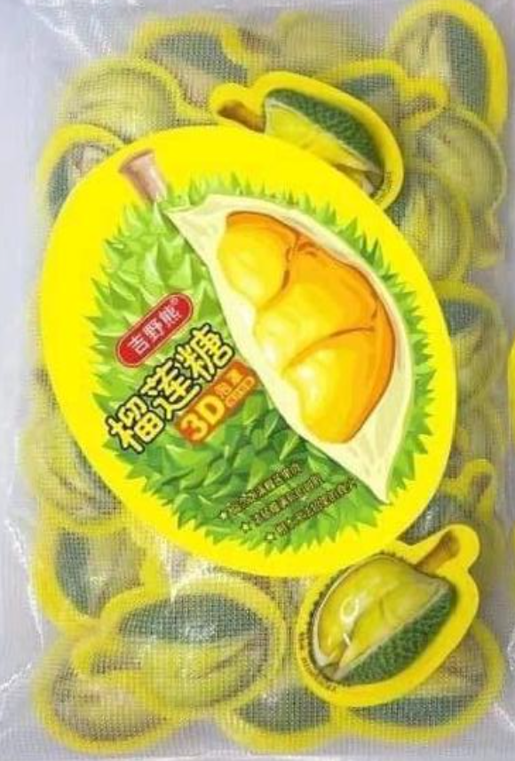 Жувальні цукерки 3D Durian Candy Toffee Fudge 204г