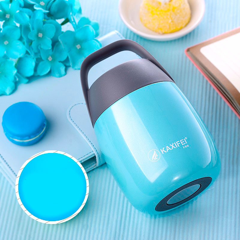 Термос для їжі 500 мл ланч-бокс харчовий колір блакитний, фото 1