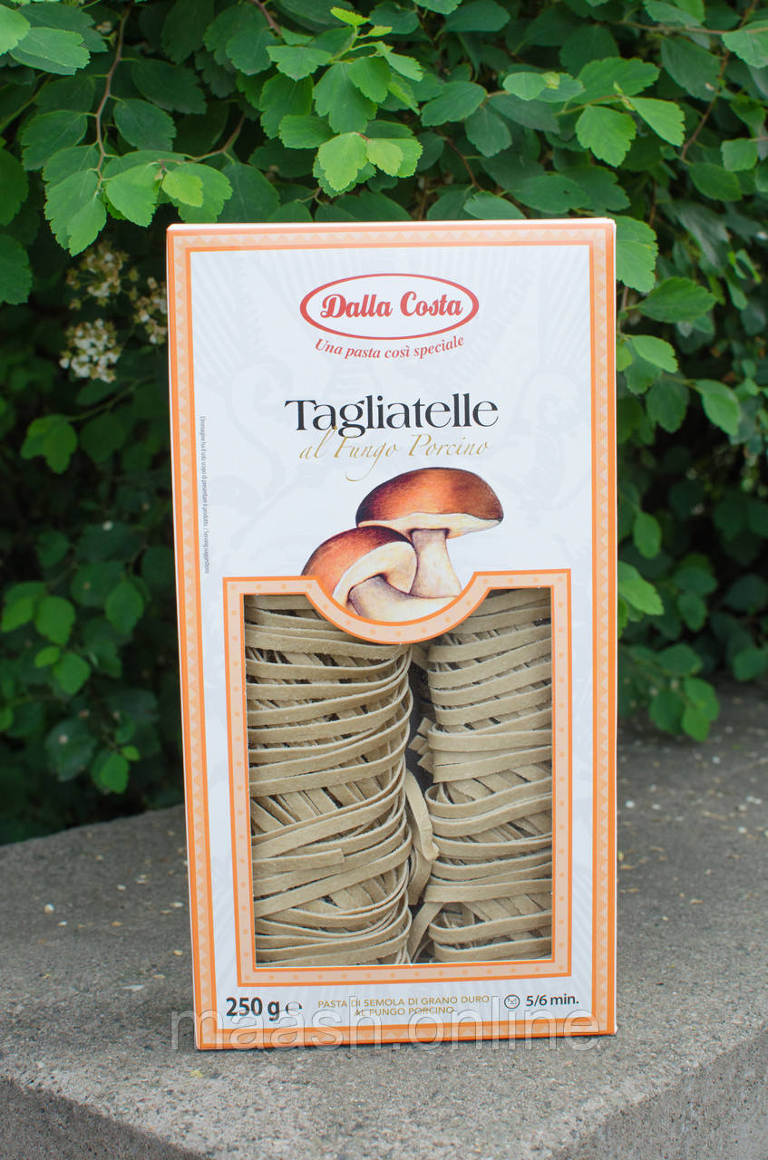 Макарони з грибами тальяьелле Tagliatelle Dalla costa, 250г