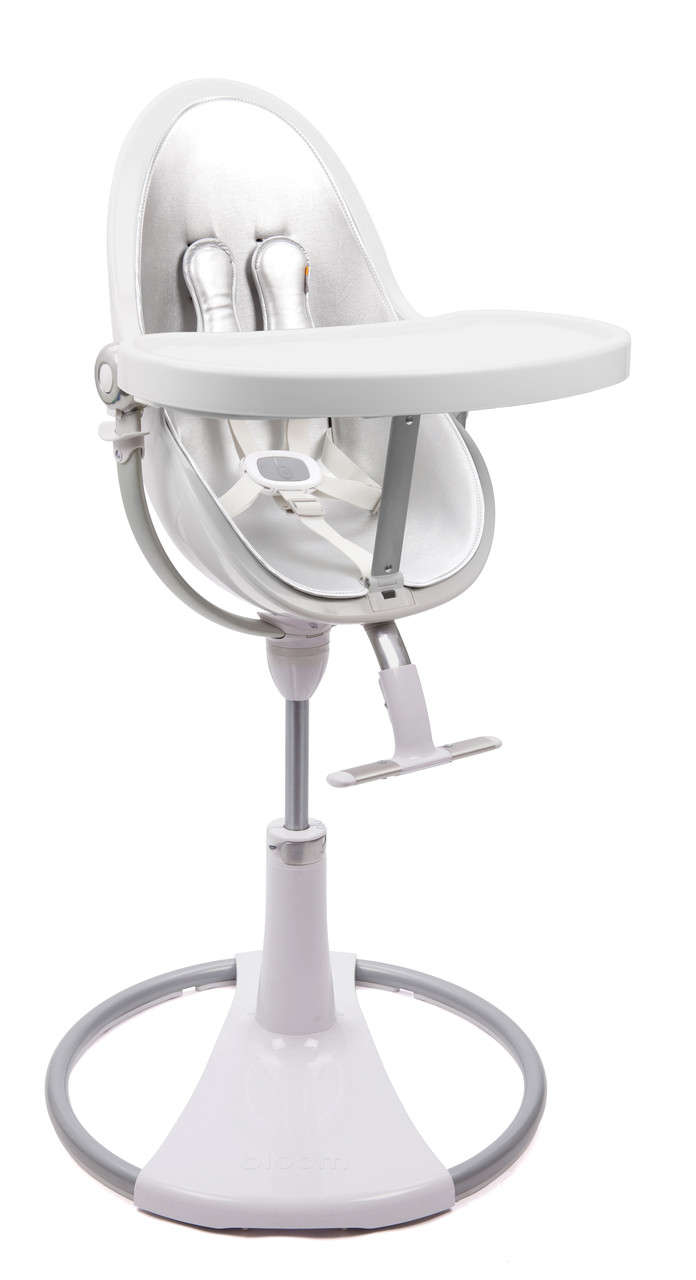 Стільчик для годування Bloom FRESCO White (Вкладиш lunar silver)