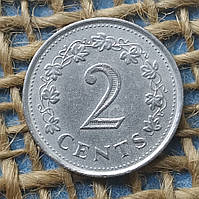 2 центи 1977 року. Мальта