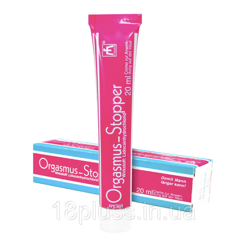 Чоловічий пролонгуючий крем для продовження статевого акту Milan Orgasmus Stopper, 20 мл, фото 1