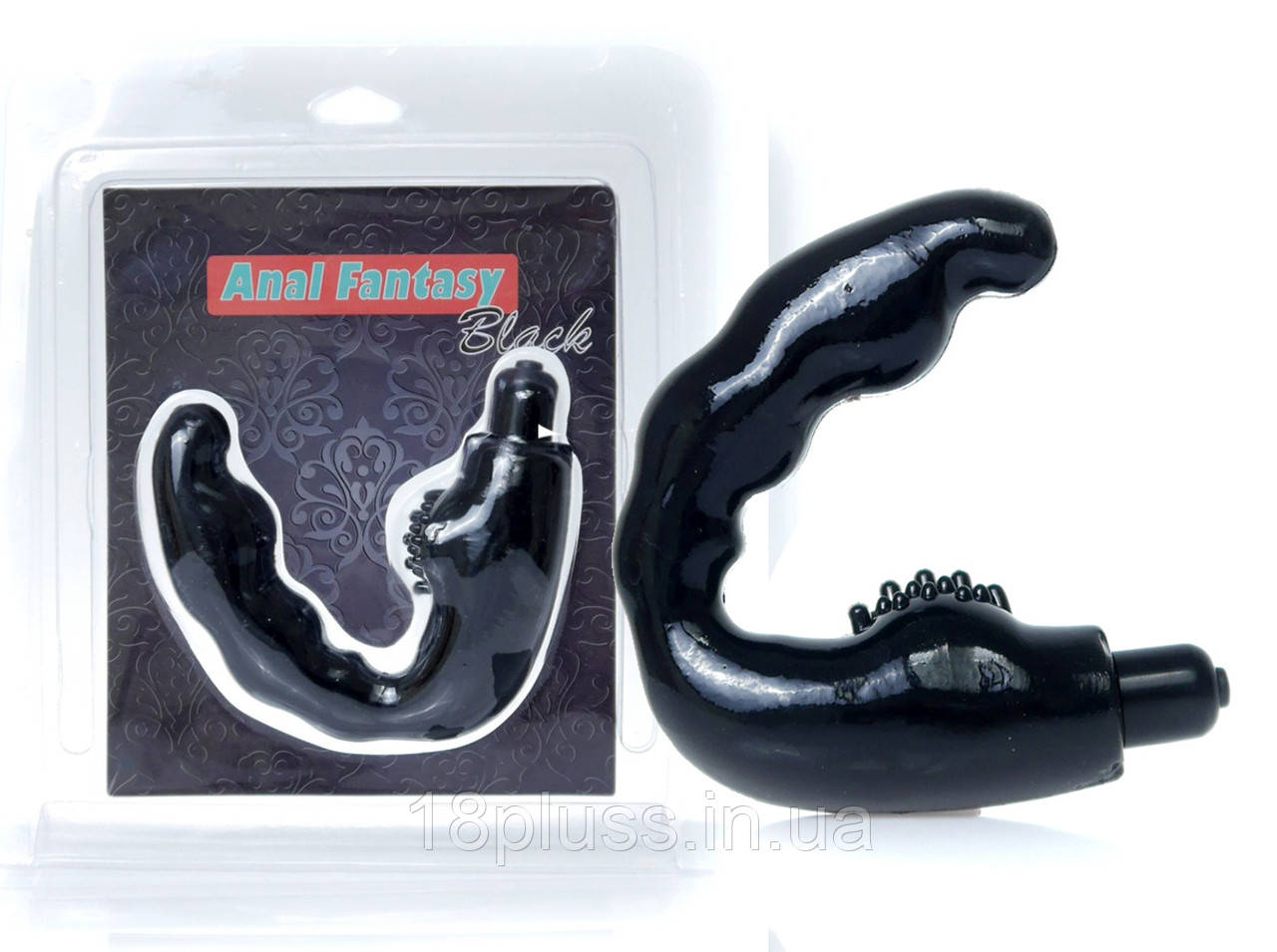 Масажер простати з вібрацією Anal Fantasy Black, фото 1