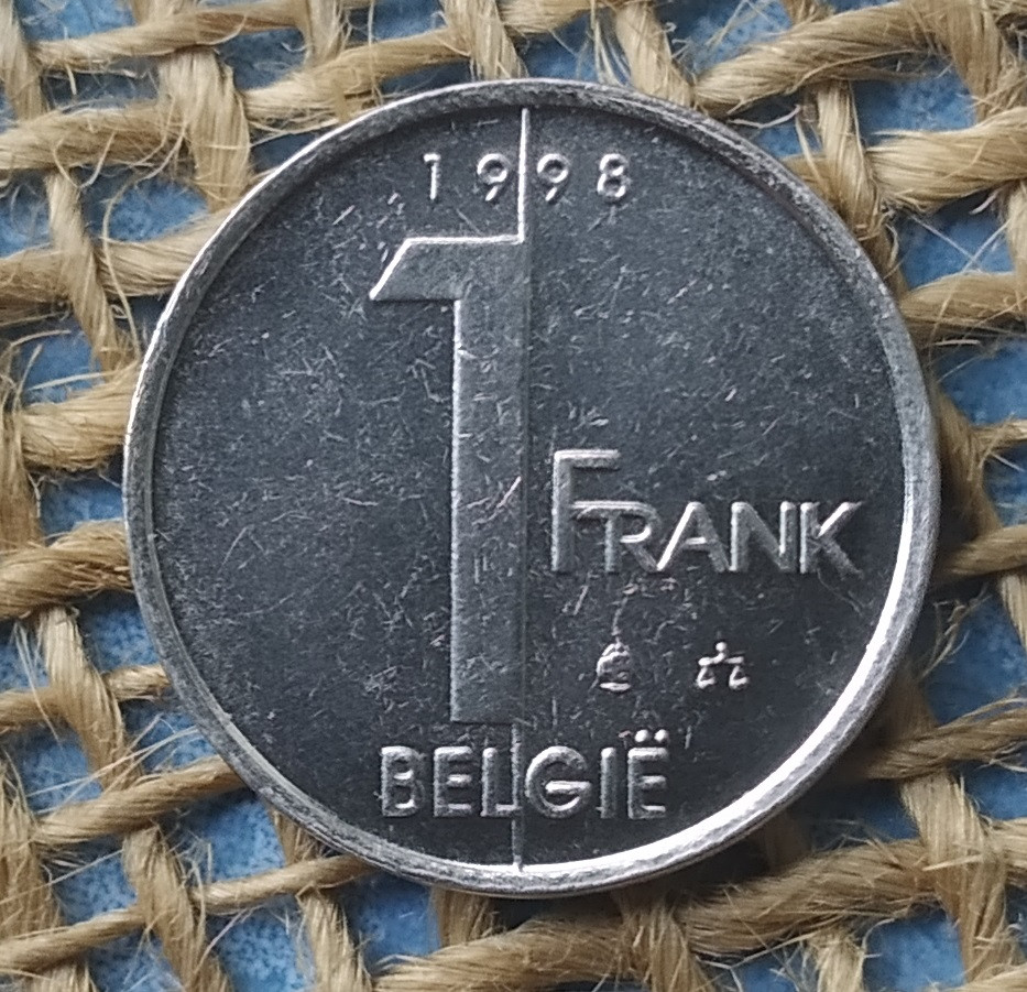 1 франк 1998 року. Бельгiя