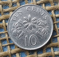 10 центiв 1986 року. Сiнгапур