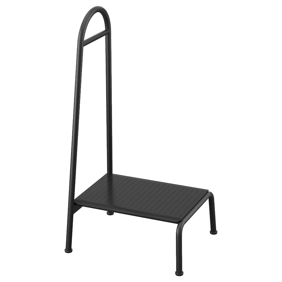 Сходи з поручнем IKEA BÄSINGEN Чорні 505.957.48