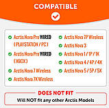 Амбушури SteelSeries Arctis Nova Pro Arctis Nova 1 Arctis Nova 7 Arctis Nova 3 Nova 7X 7P Велюрові, фото 2