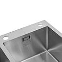 Кухонна мійка Kroner KRP Gebürstet — 7843ZHM (3.0/1.0 мм), фото 6