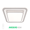 Світлодіодна люстра PEARL S 80W AL6400 ARD біла Ardero 3000-6500К 6420Lm світильник з пультом ДУ 480х480х70мм, фото 6