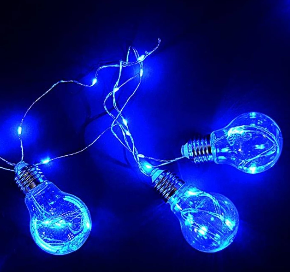 Гірлянда Лампа Едісона 75LED 2,5м Колір LED-Синій 220v RD-9009 Лучшая цена, фото 1