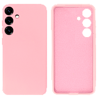 Чехол силиконовый FULL Camera Protective для Samsung S24FE (17) Light pink Светло-розовый