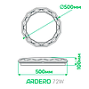 Світлодіодна люстра LEGEND 72W AL6050 ARD біла-хром Ardero 2700-6500К 5040Lm світильник з пультом ДУ Ø500х100мм, фото 7