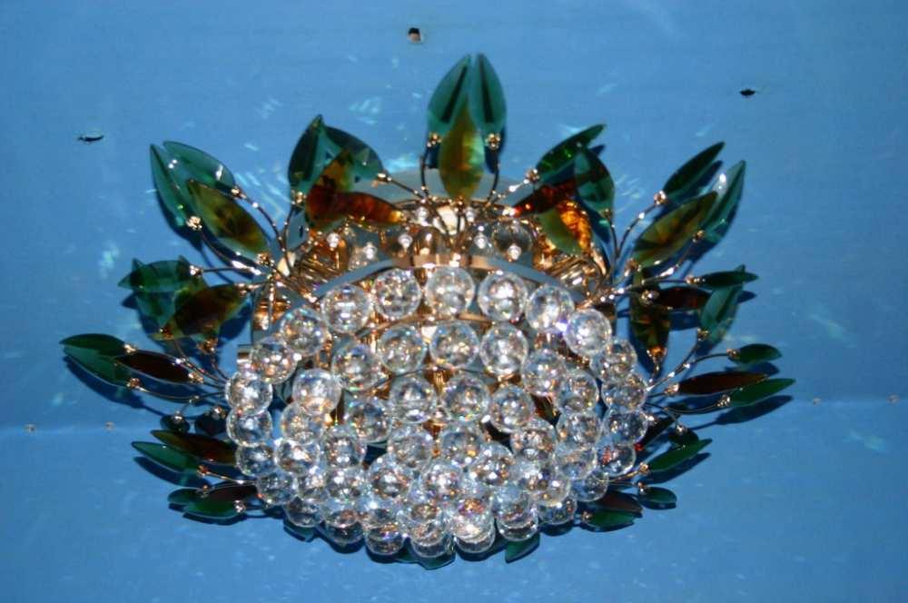 Класична стельова люстра L8966-8+4 (BRN+GR), фото 1