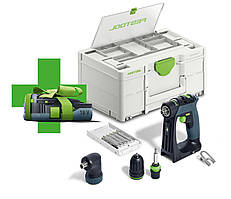 Акумуляторний дриль-шурупокрут CXS 18-Basic-Set Festool 577333LE