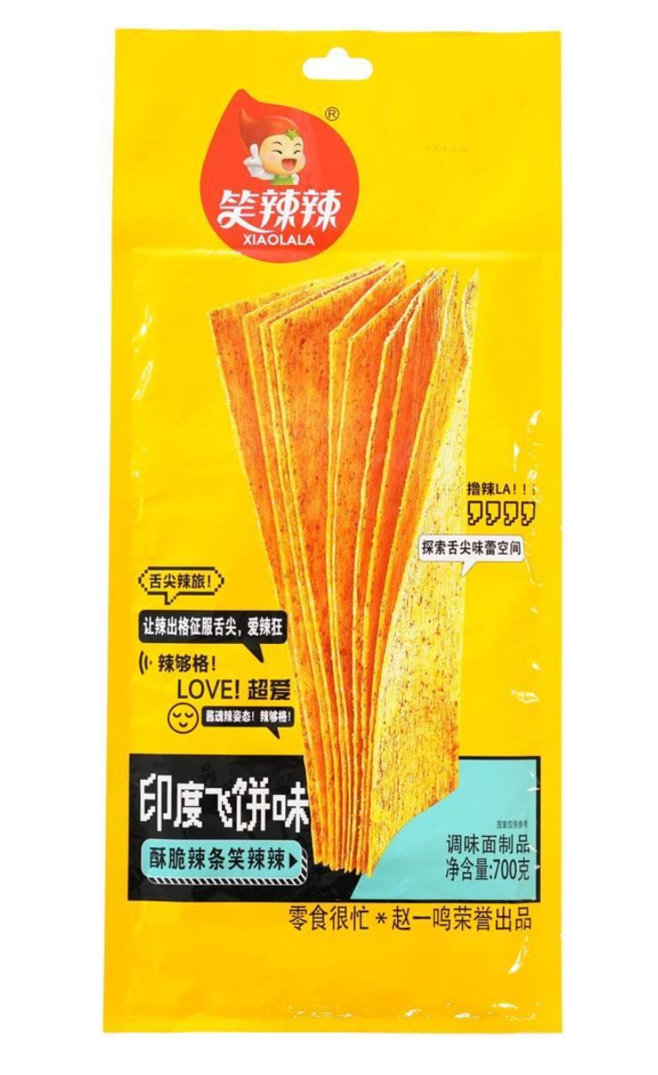 Гігантські гострі чіпси Xiaolala Spicy Chips Indian Flying Cake Flavor 900г
