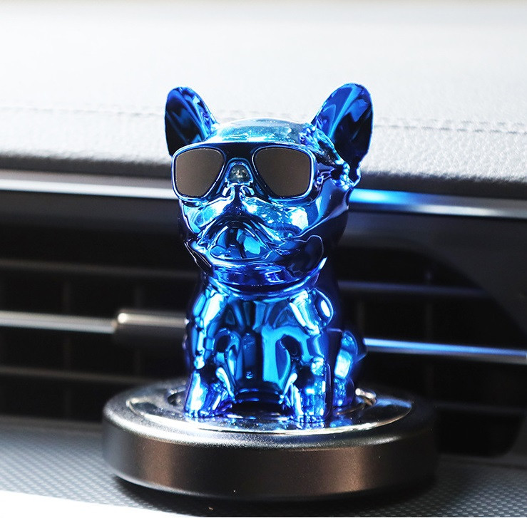 Ароматизатор з хитаючою головою "Бульдог" CHAOBAO Синій (Океан), фото 1