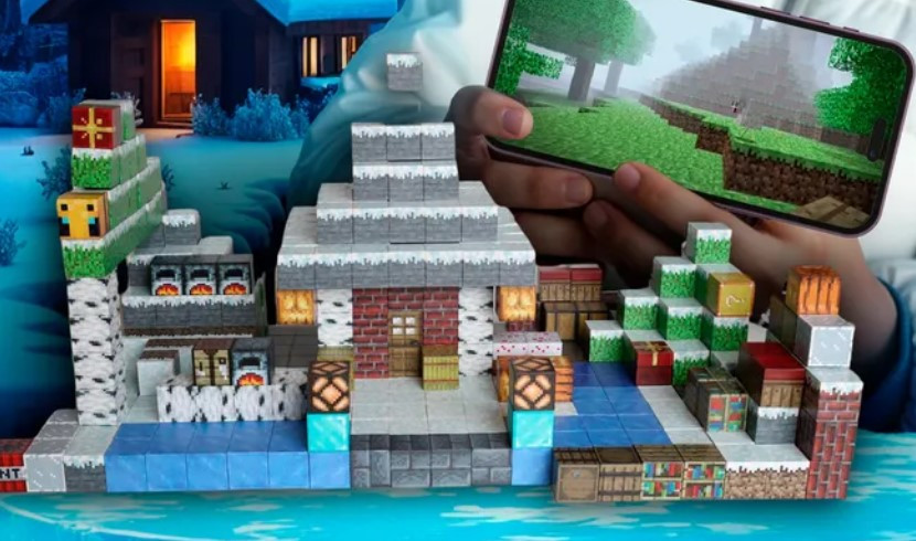 Набори Magnetic Cube — сцени з блоків у стилі Minecraft