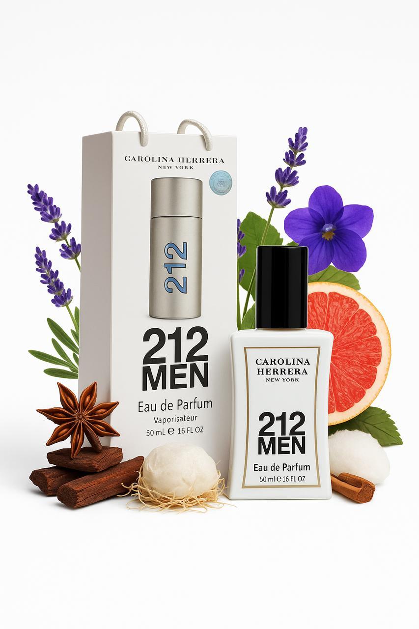 Carolina Herrera 212 Men (Кароліна Еррера 212 Мен) в подарунковій упаковці 50 мл.