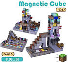 Магнітний конструктор із кубиків Minecraft Magnetic Cube «Шахта» - 3D-сцена, набір 224 деталі, фото 8