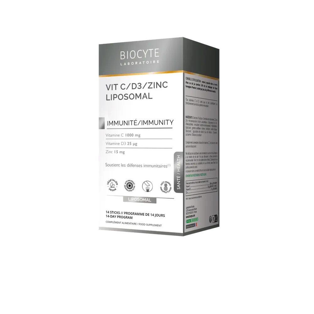 VITAMINE C-D3-ZINK LIPOSOMAL Підтримує імунітет і покращує стан шкіри, 14 стіків