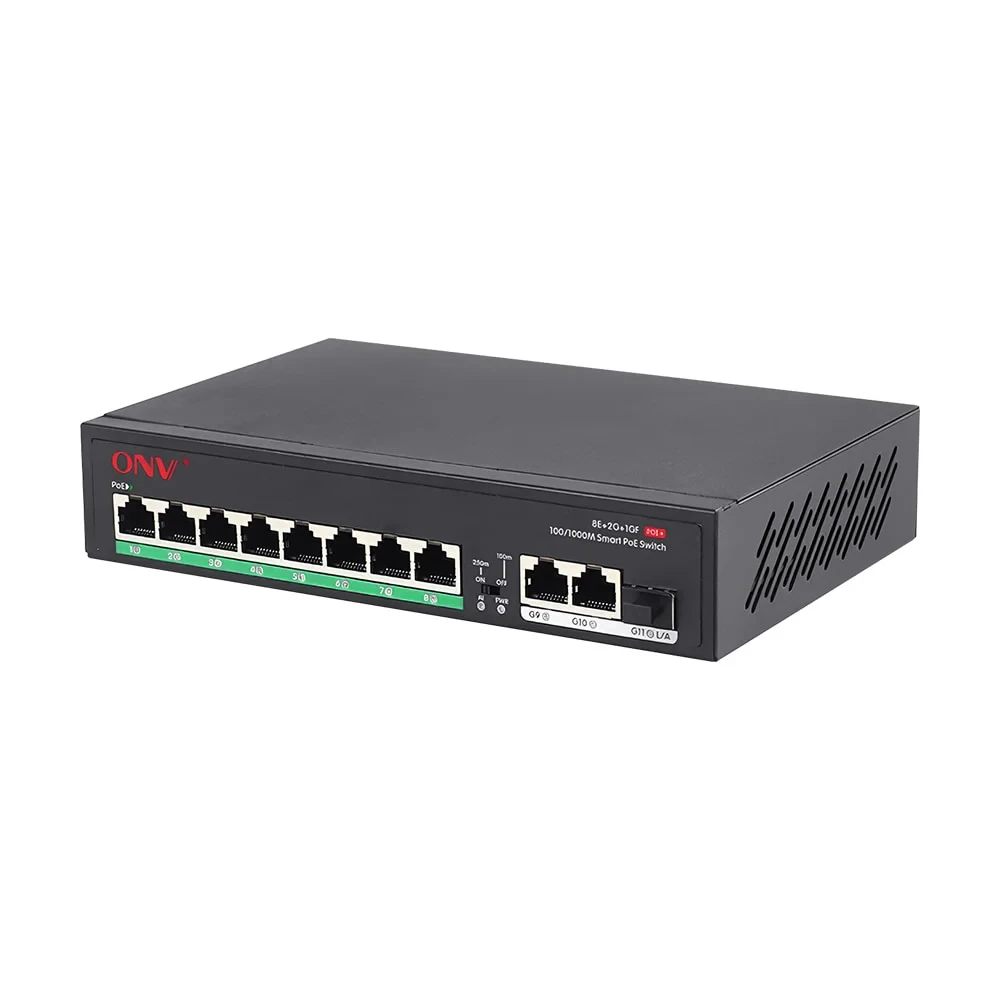 PoE-комутатор некерований 11-портовий ONV-H1108PFD з 8 портами PoE (73-00061)
