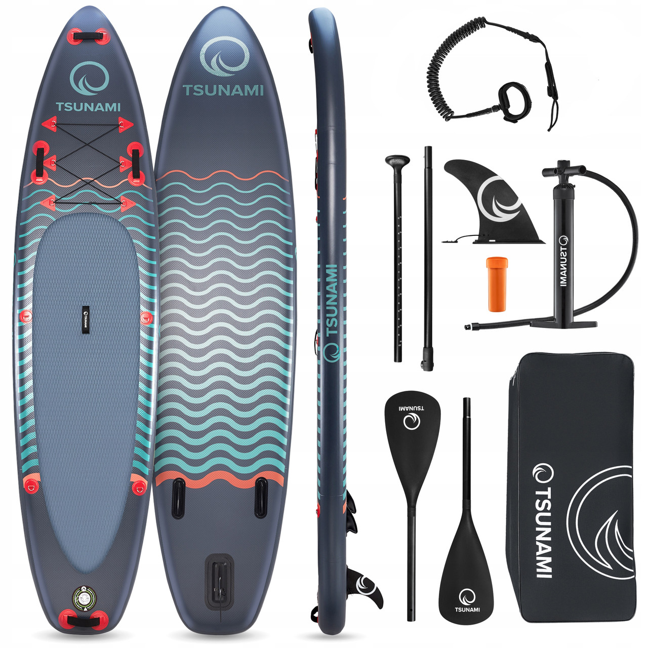 Надувна SUP дошка TSUNAMI 350 см з веслом Wave T03 (P-5907739314222), фото 1