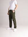 Однотонні чоловічі штани Pobedov Step кольору хакі, фото 2