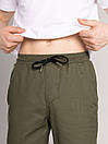 Однотонні чоловічі штани Pobedov Step кольору хакі, фото 5