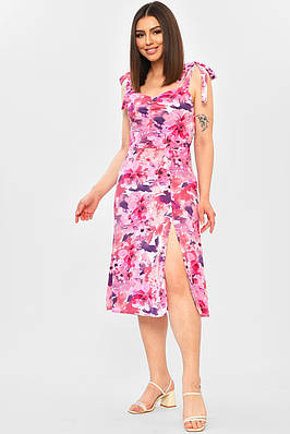 Сарафан жіночий рожевого кольору з принтом р.1 203217T Безкоштовна доставка