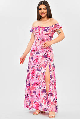 Сарафан жіночий рожевого кольору з принтом р.1 203218T Безкоштовна доставка